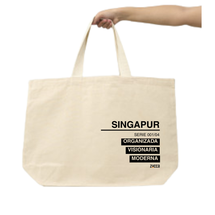 Bolsa de Tela Ciudades Singapur