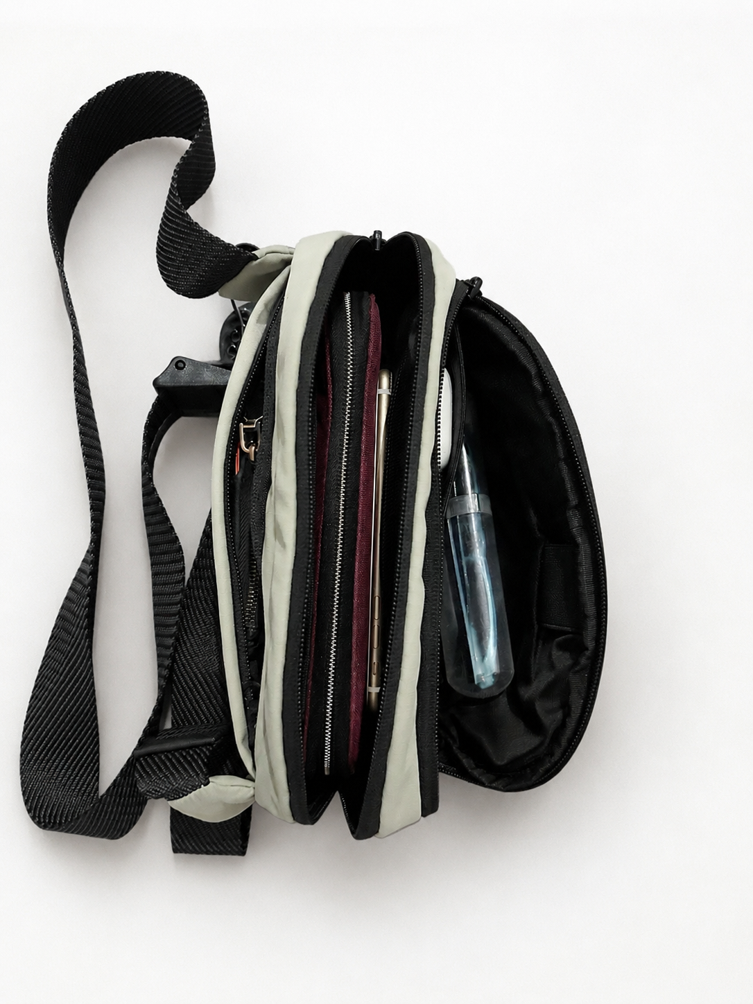 Bolso Crossbody Bruselas Beige | Compacto y Organizado - Zucca