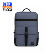 Mochila Dublín Azul opaco para Notebook 16" | Cierre Antirrobo