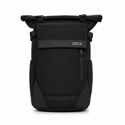 Mochila Brisbane Negra para Notebook 16 Pulgadas | Roll Top - Zucca