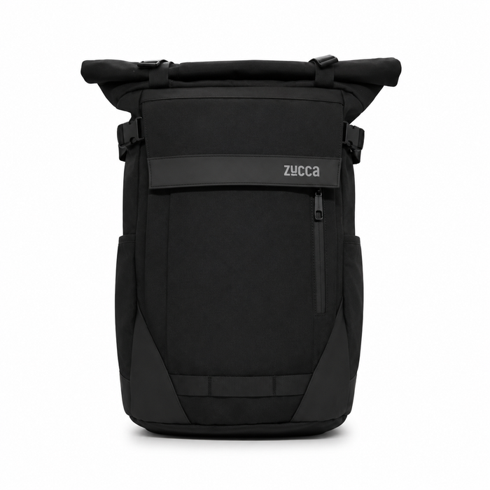 Mochila Brisbane Negra para Notebook 16 Pulgadas | Roll Top