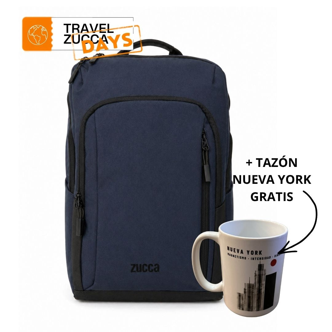 Mochila Nueva York Azul para Notebook 16" | Organización y Diseño Limpio