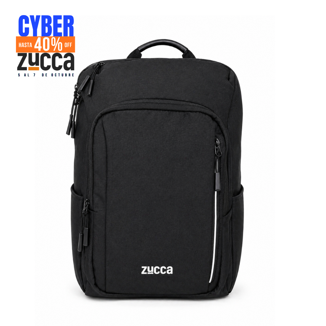 Mochila Nueva York Negra para Notebook 16" | Organización y Diseño Limpio