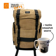 Mochila Singapur Khaki para Notebook 16" | Estilo y Capacidad