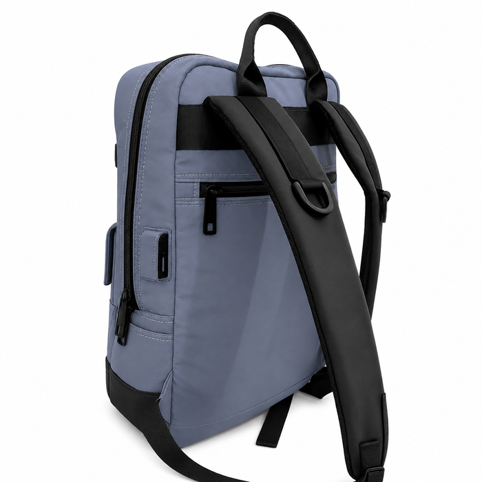 Bolsillo seguro espalda y conexion usb