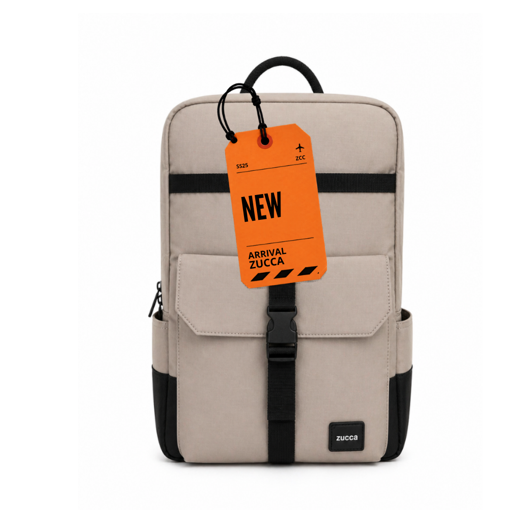 Mochila Dublin Beige para Notebook 16 Pulgadas | Cierre Antirrobo - Zucca