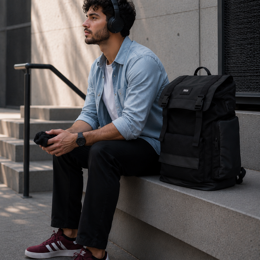 Mochila Singapur Negra para Notebook 15.6" | Estilo y Capacidad - Zucca