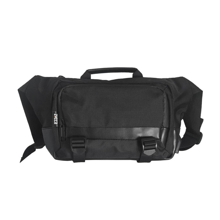 Banano bandolera unisex mujer hombre Zucca Lisboa color negro diseño urbano ajustable